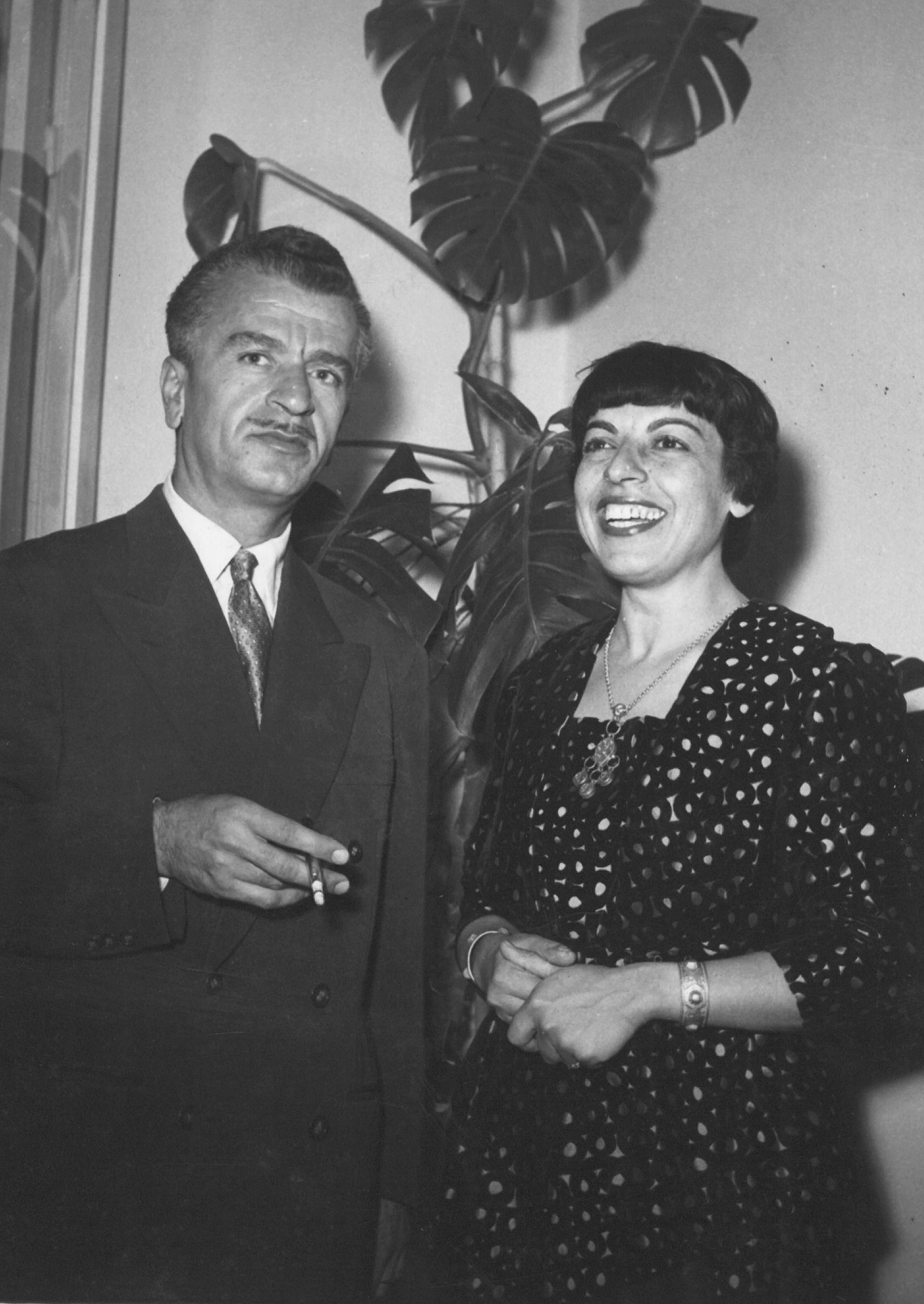 Saloua and her husband Youssef Choucair in 1953