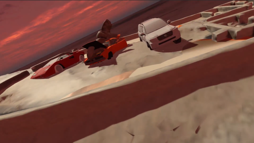 Talal Al Najjar, still from NauseaScape, CGI video, 2023. Courtesy of the artist and Tabari Art Space